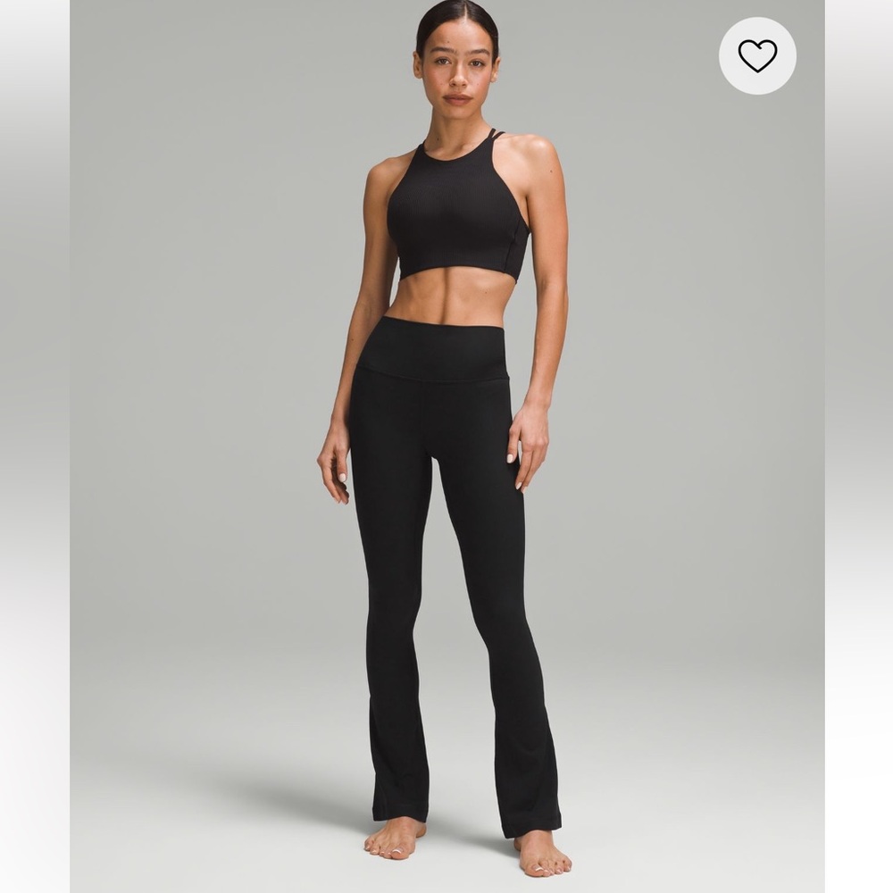 EUC lululemon Align High-Rise Ribbed Mini-Flare Pant Size 14 Regular 32” Inseam